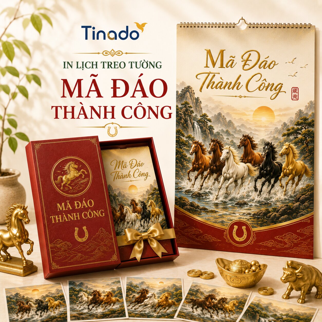 In Lịch Treo Tường Mã Đáo Thành Công