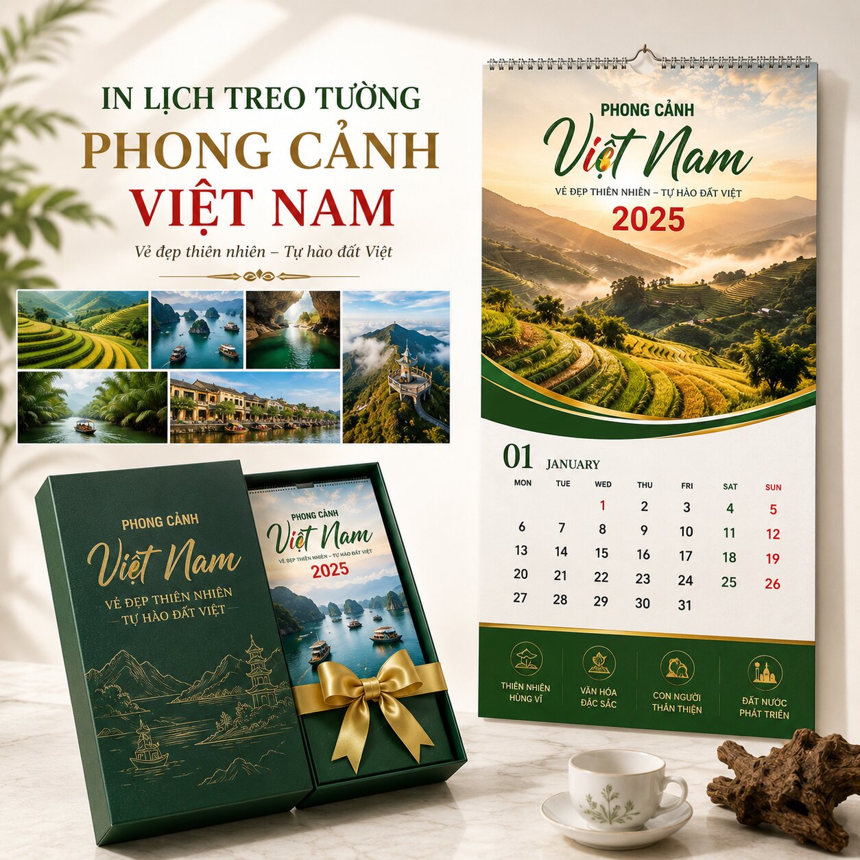 In Lịch Treo Tường Phong Cảnh Việt Nam