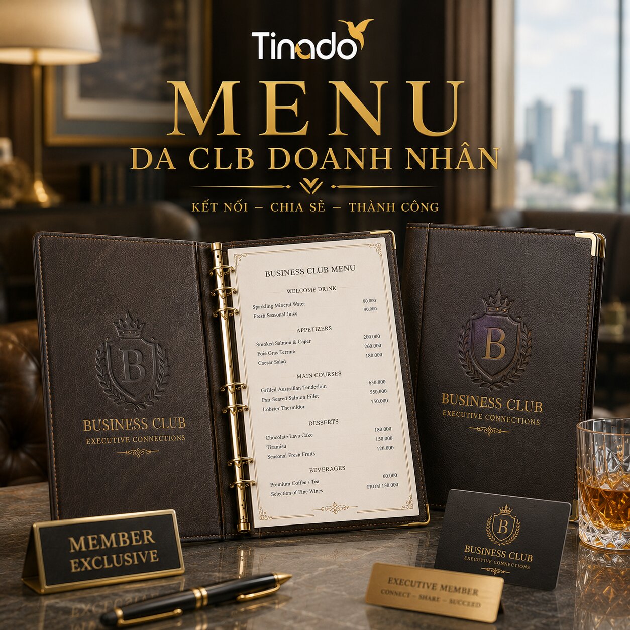In Menu Da CLB Doanh Nhân