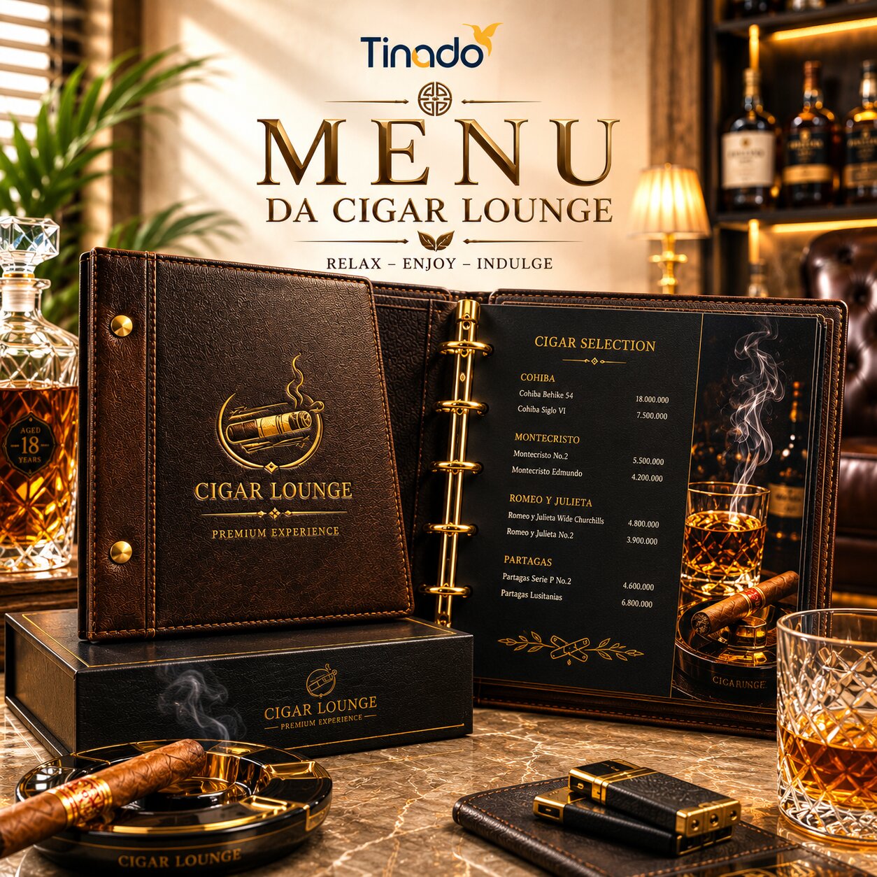 In Menu Da Cigar Lounge