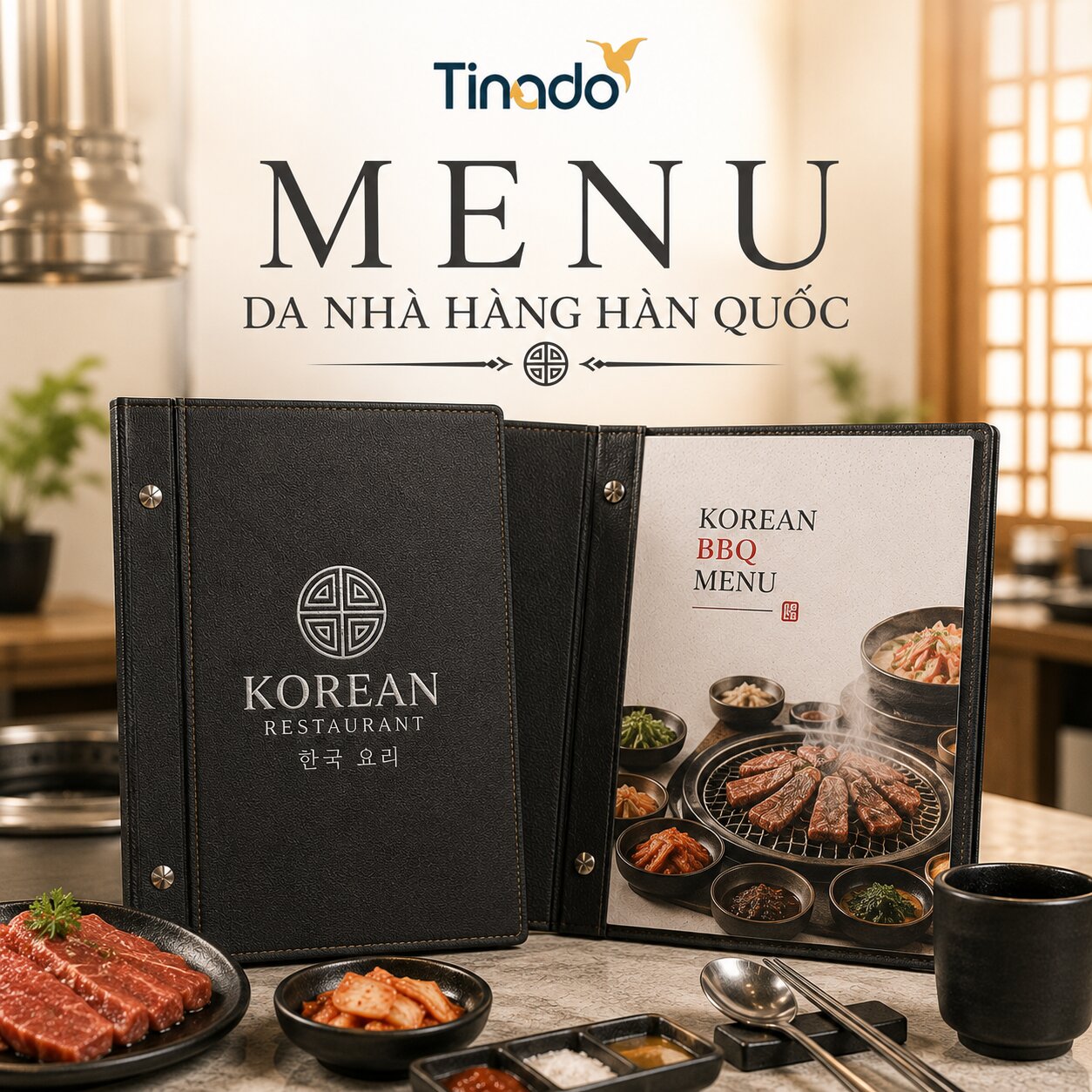 In Menu Da Nhà Hàng Hàn Quốc