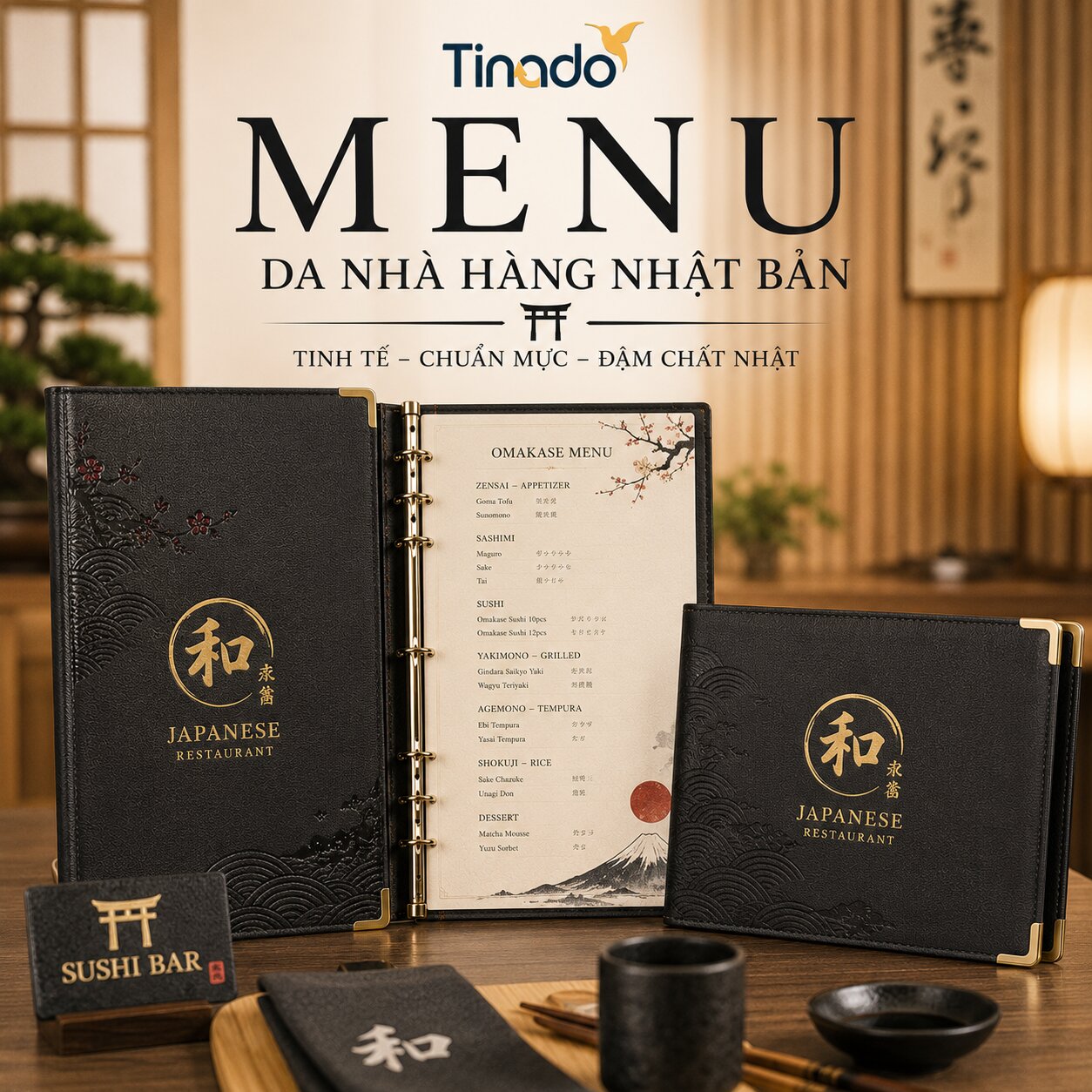 In Menu Da Nhà Hàng Nhật Bản