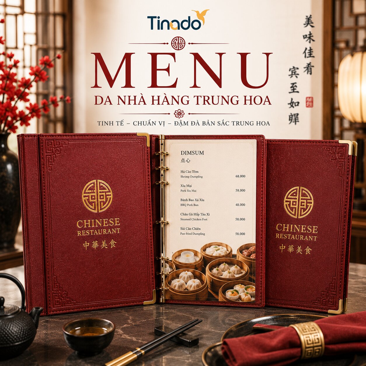 In Menu Da Nhà Hàng Trung Hoa