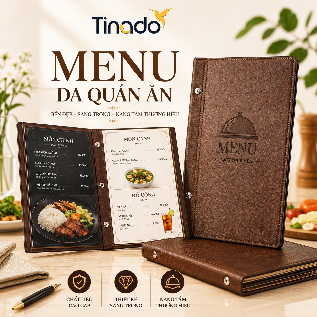 In Menu Da Quán Ăn