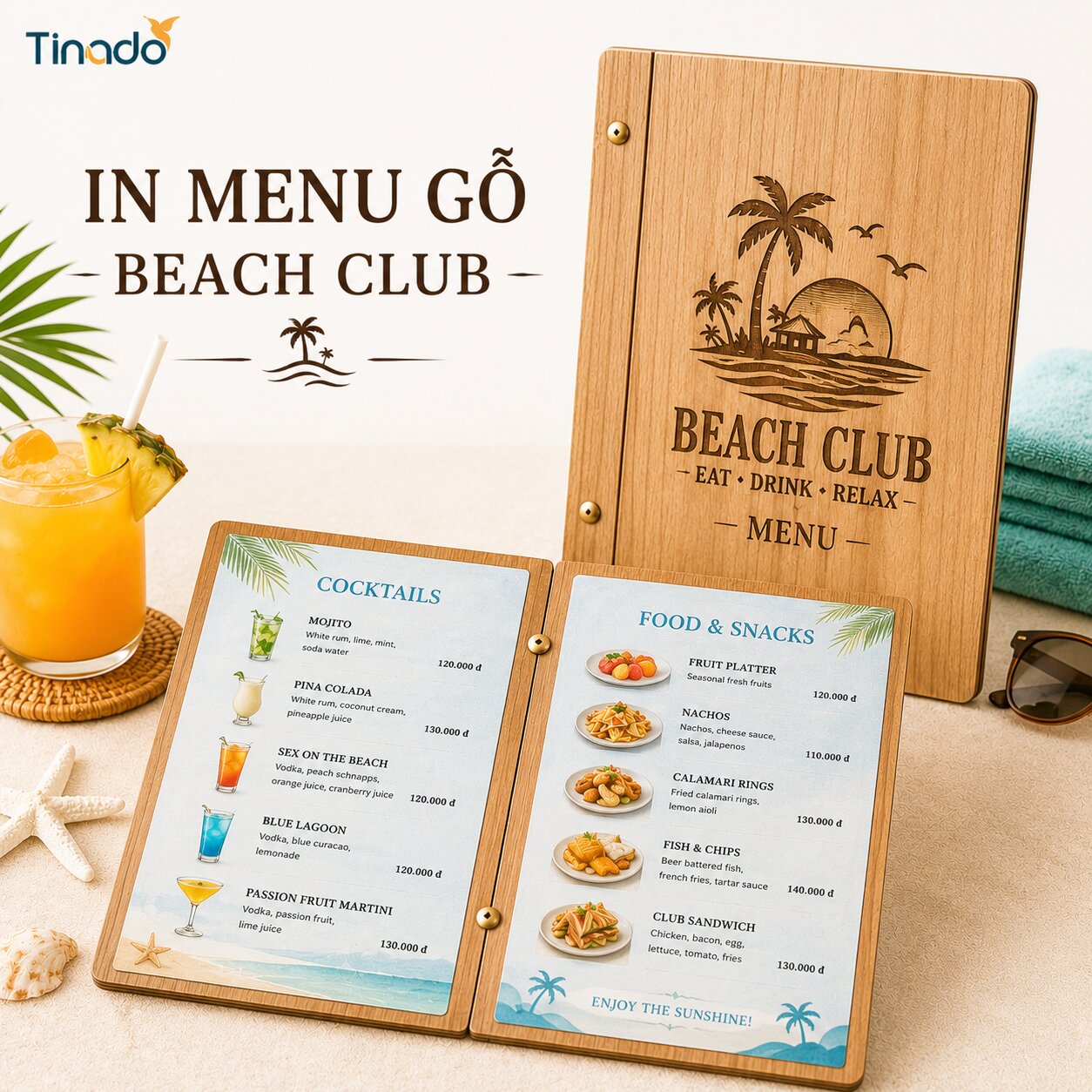 In Menu Gỗ Beach Club