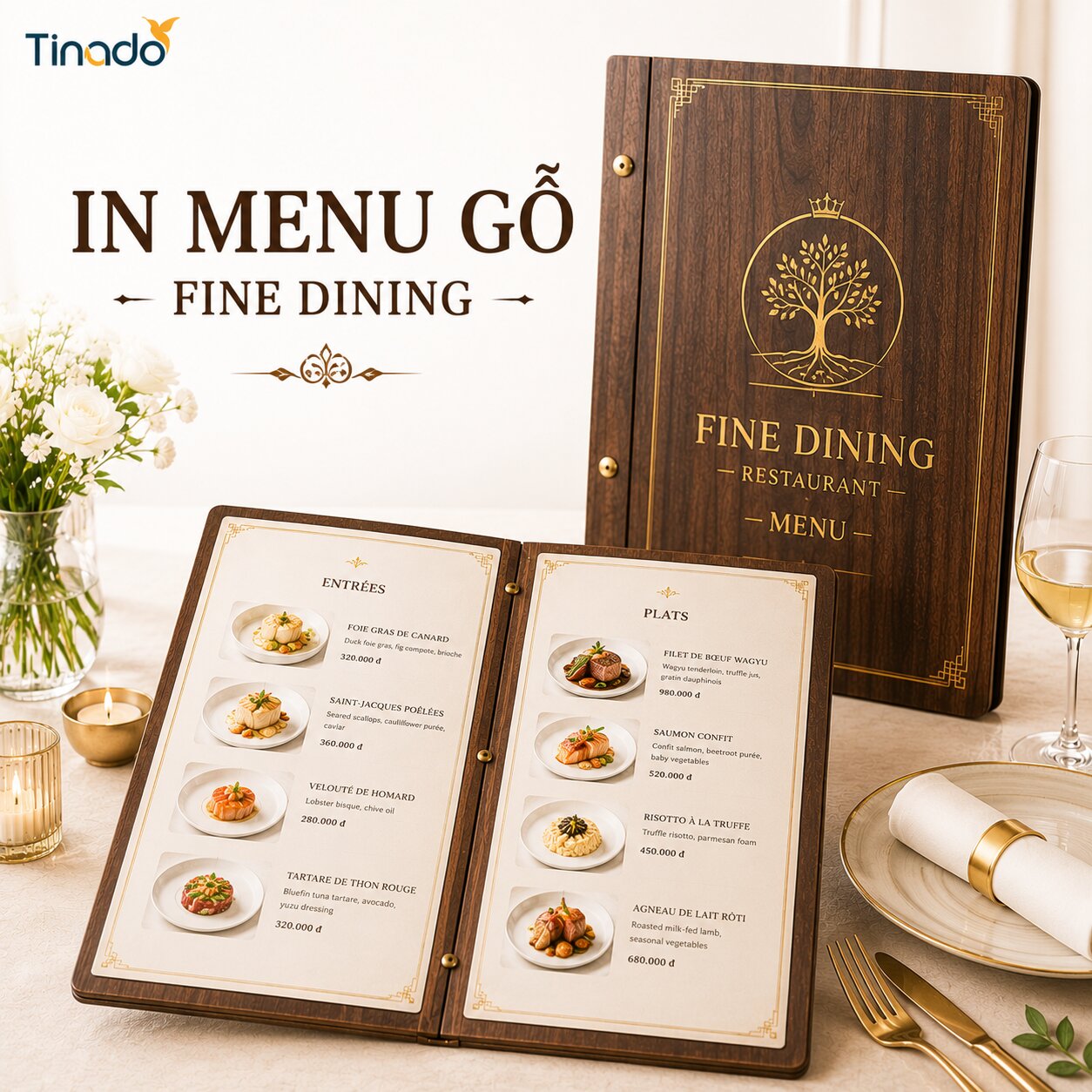 In Menu Gỗ Fine Dining