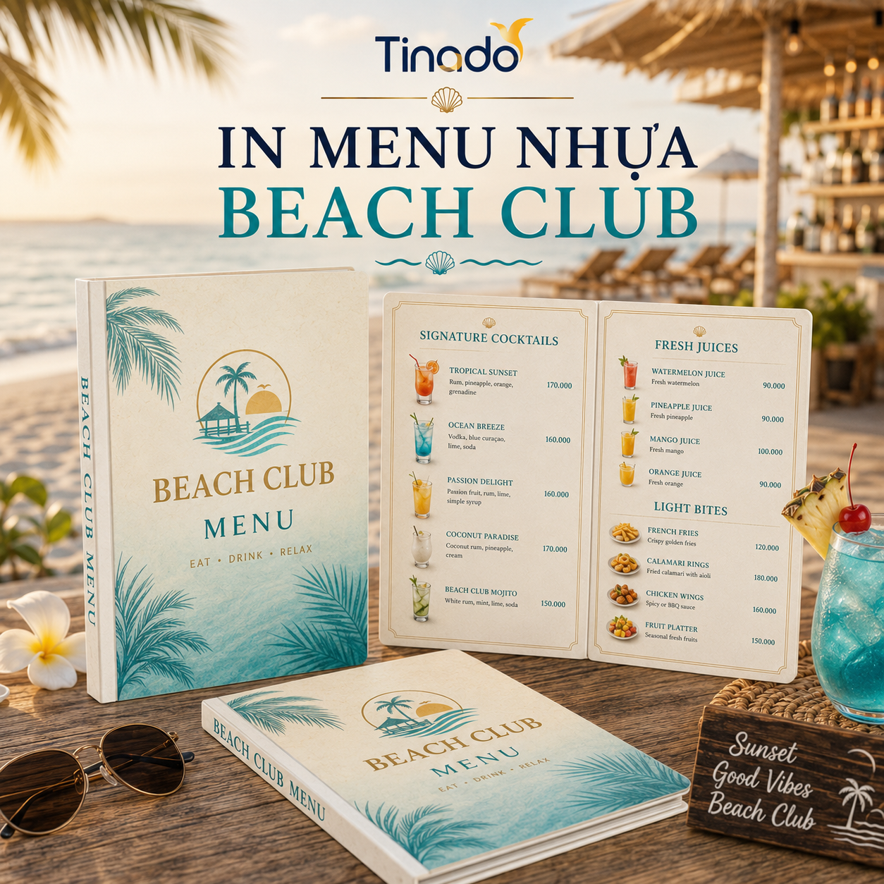 In Menu Nhựa Beach Club