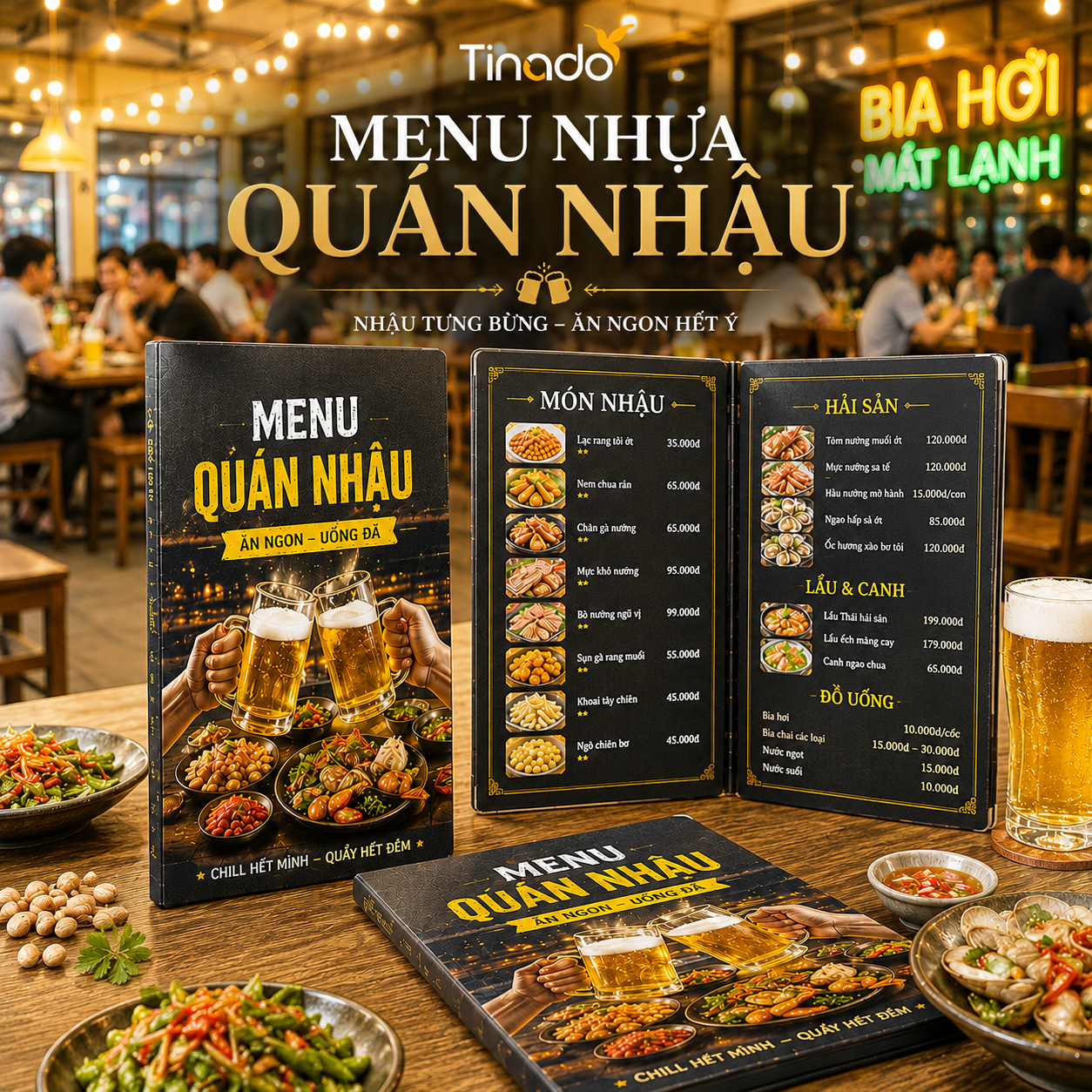 In Menu Nhựa Quán Nhậu