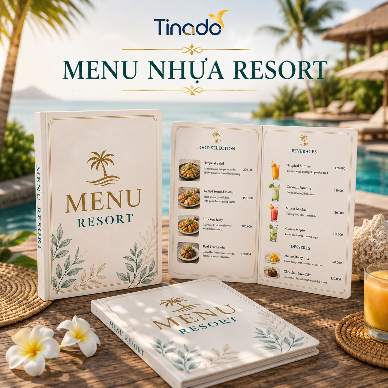 In Menu Nhựa Resort