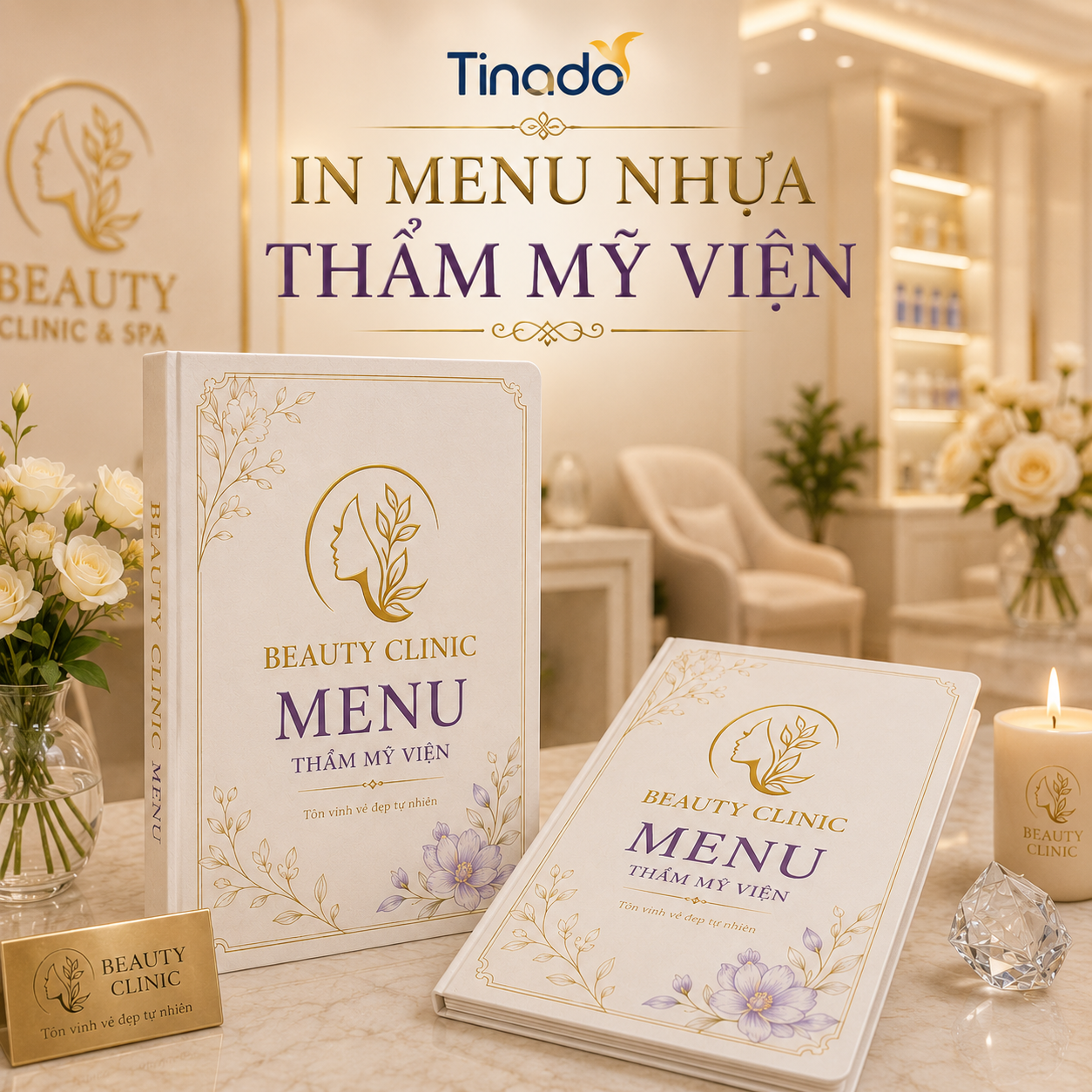 In Menu Nhựa Thẩm Mỹ Viện