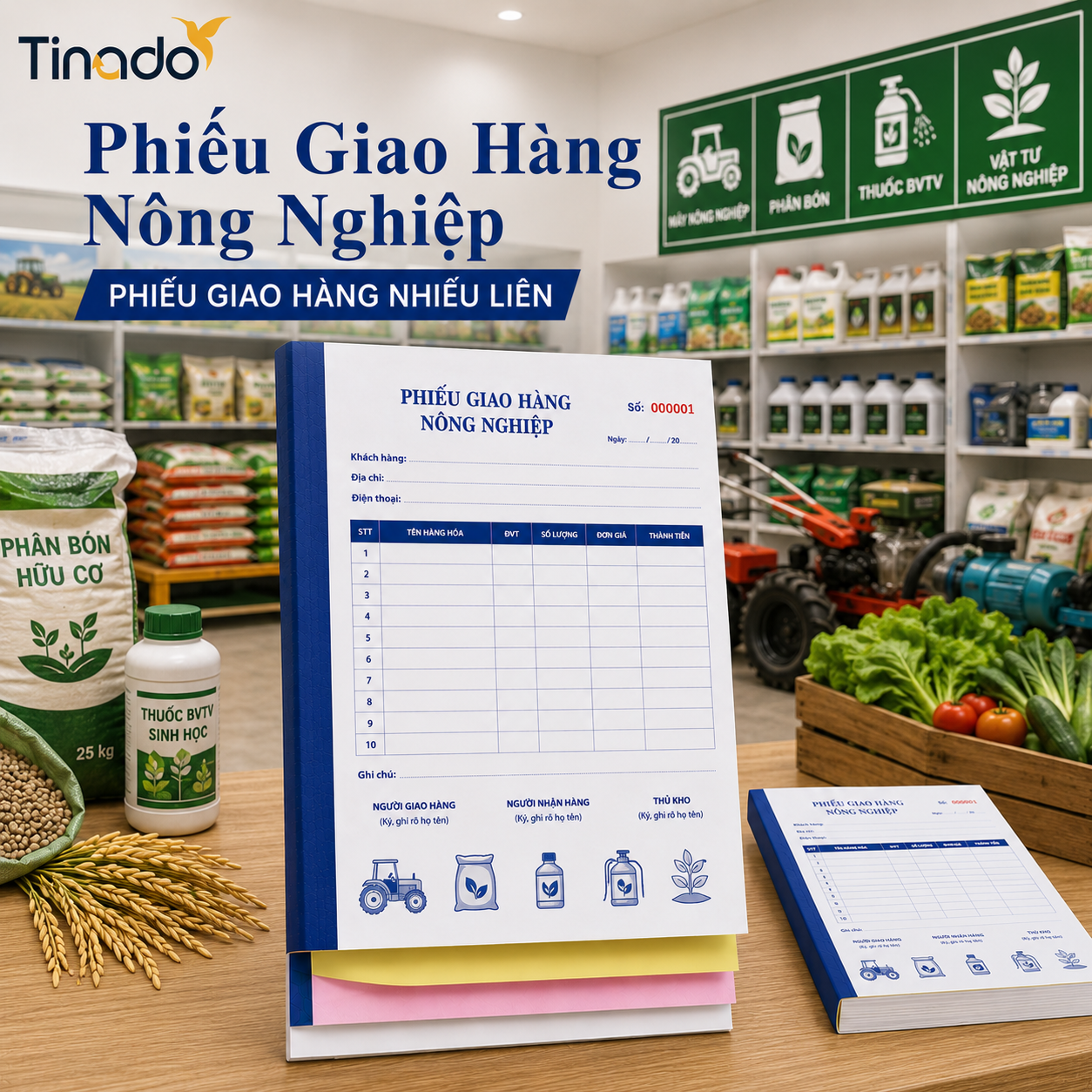 In Phiếu Giao Hàng Nông Nghiệp
