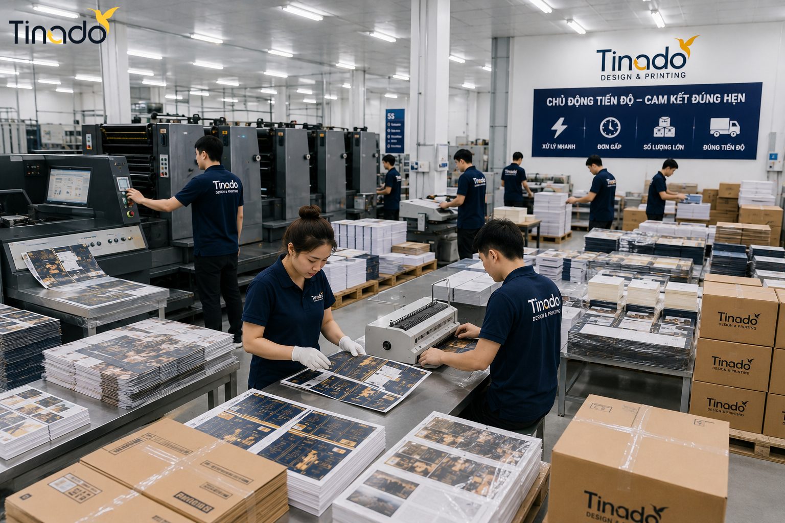 Chủ động tiến độ sản xuất tại Tinado