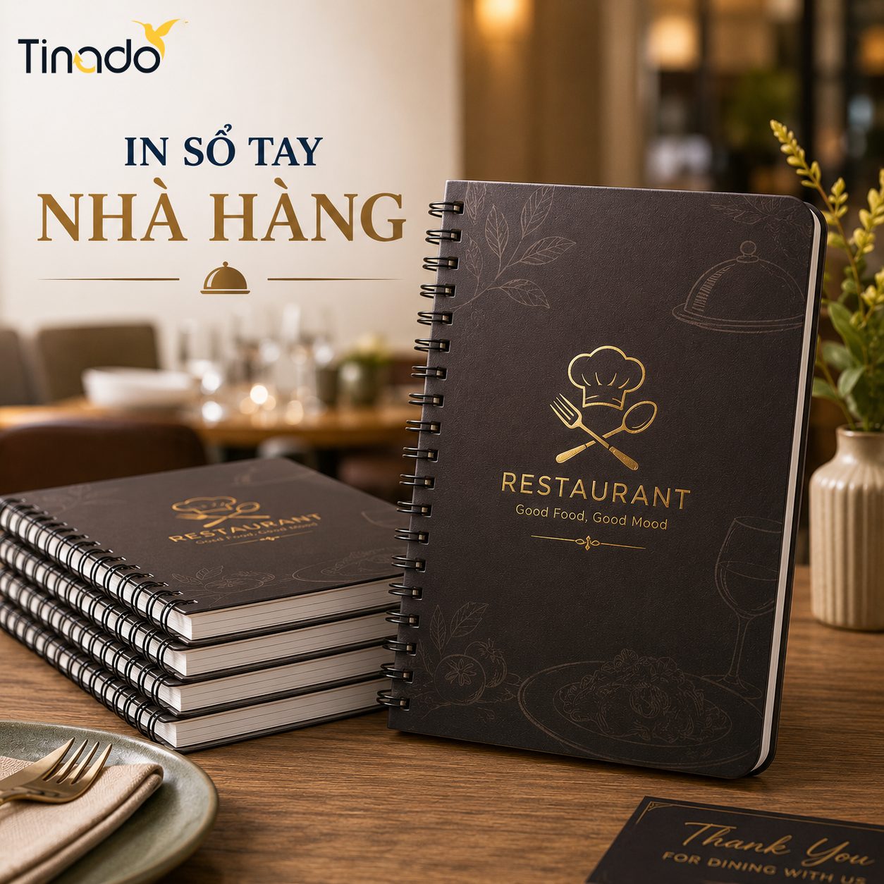 In Sổ Tay Nhà Hàng