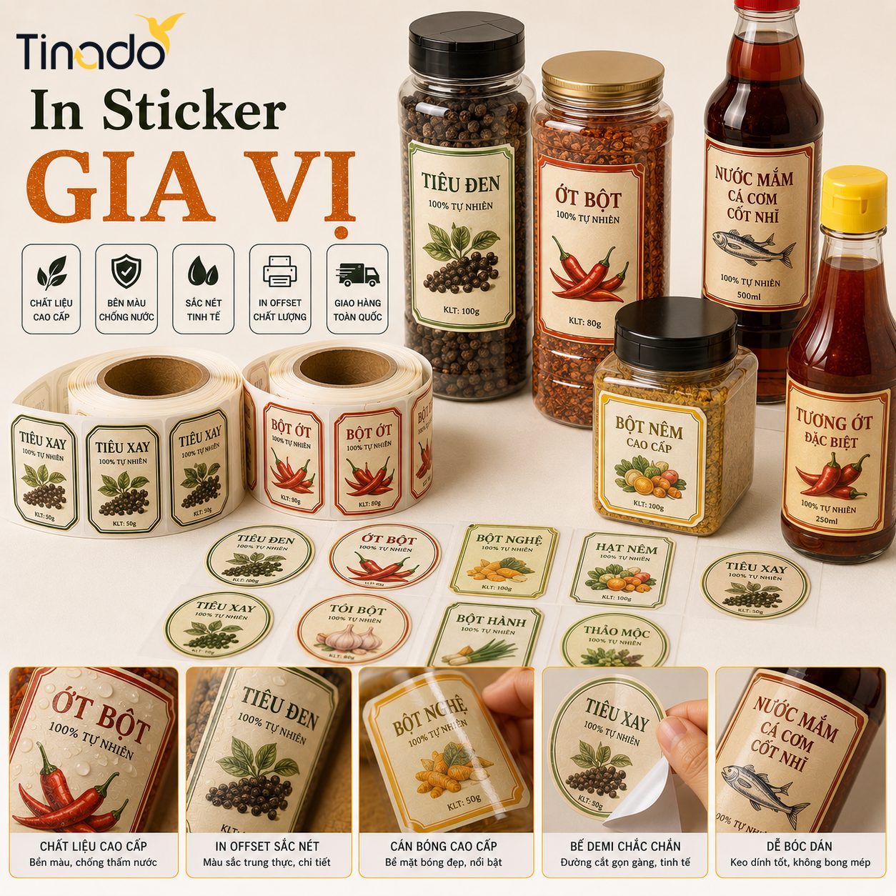 In Sticker Gia Vị