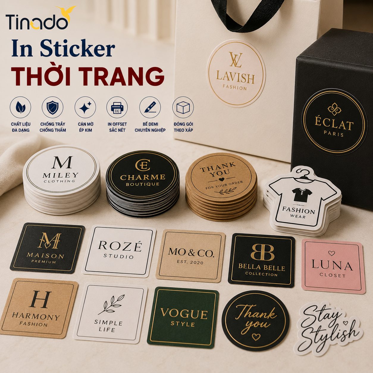 In Sticker Thời Trang
