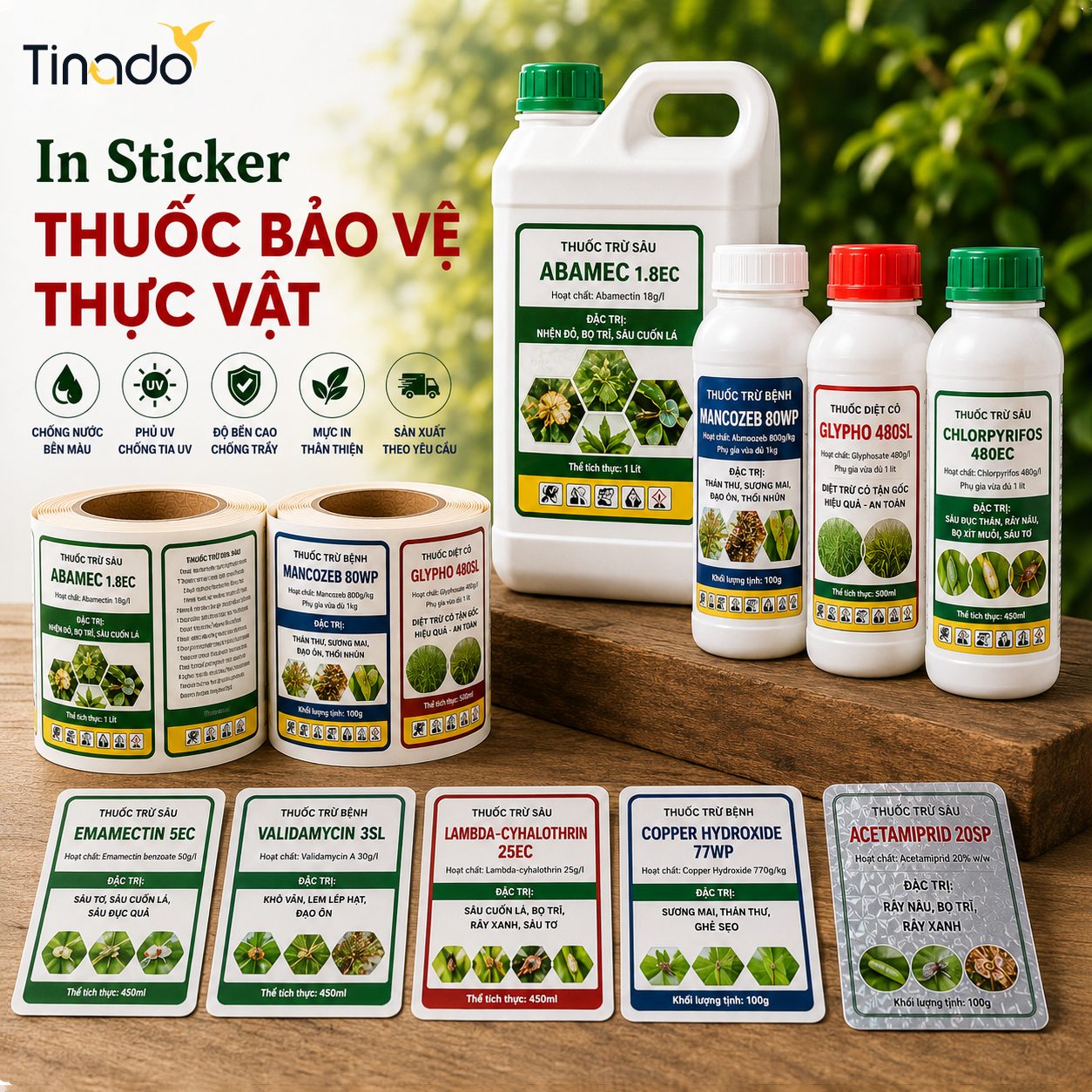 In Sticker Thuốc Bảo Vệ Thực Vật
