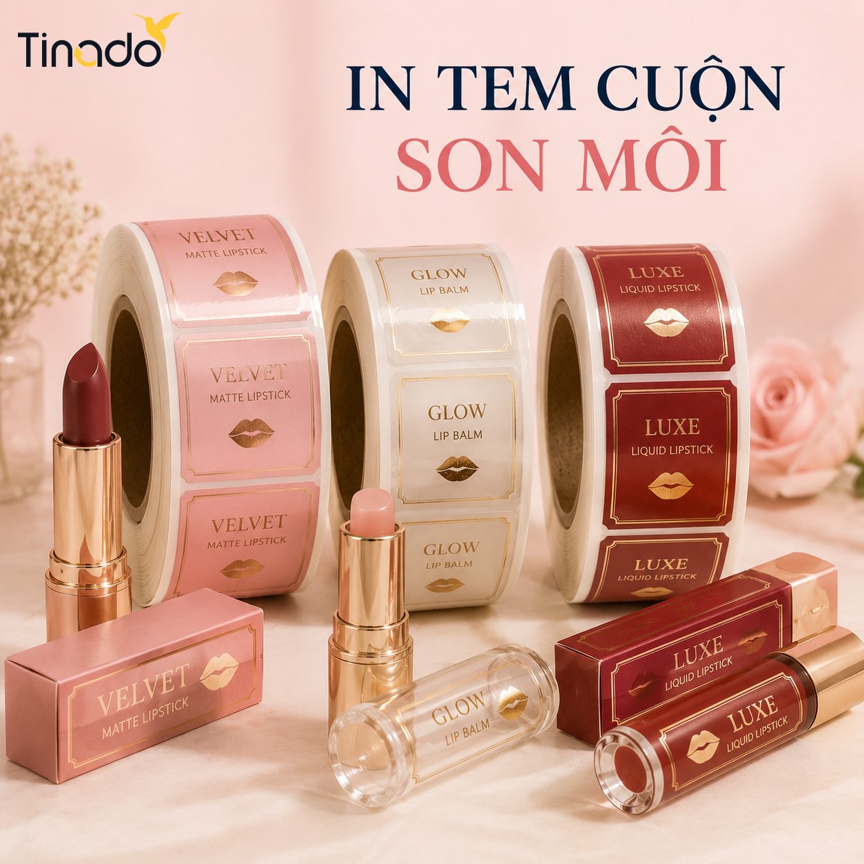 In Tem Cuộn Son Môi