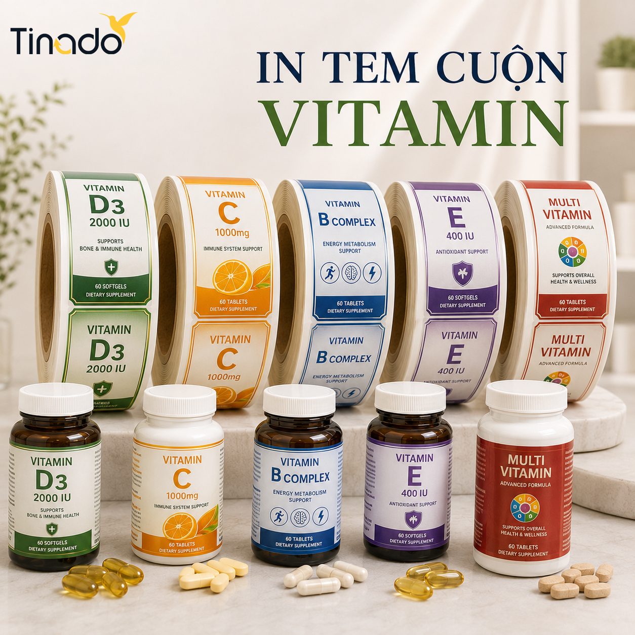 In Tem Cuộn Vitamin