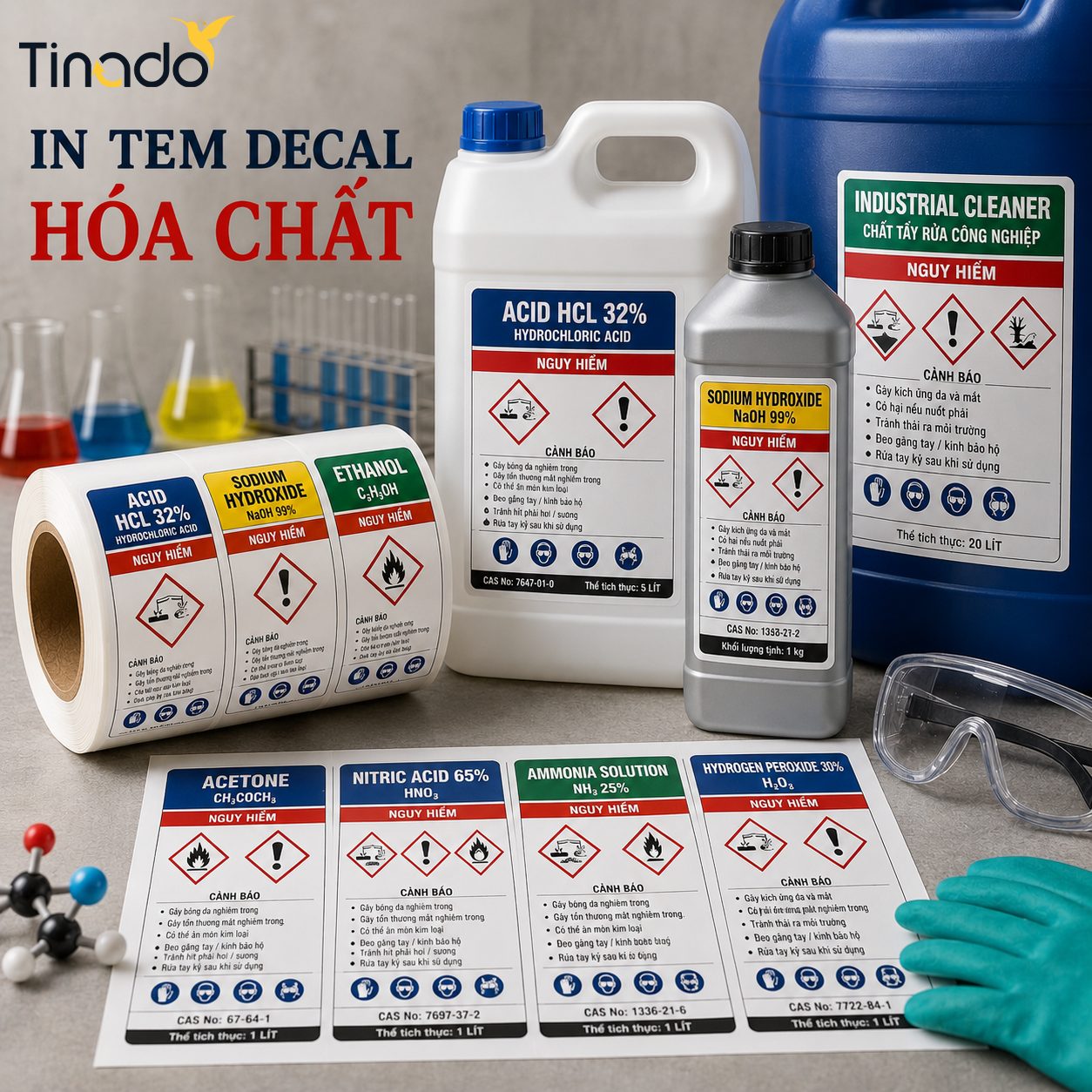 In Tem Decal Hóa Chất