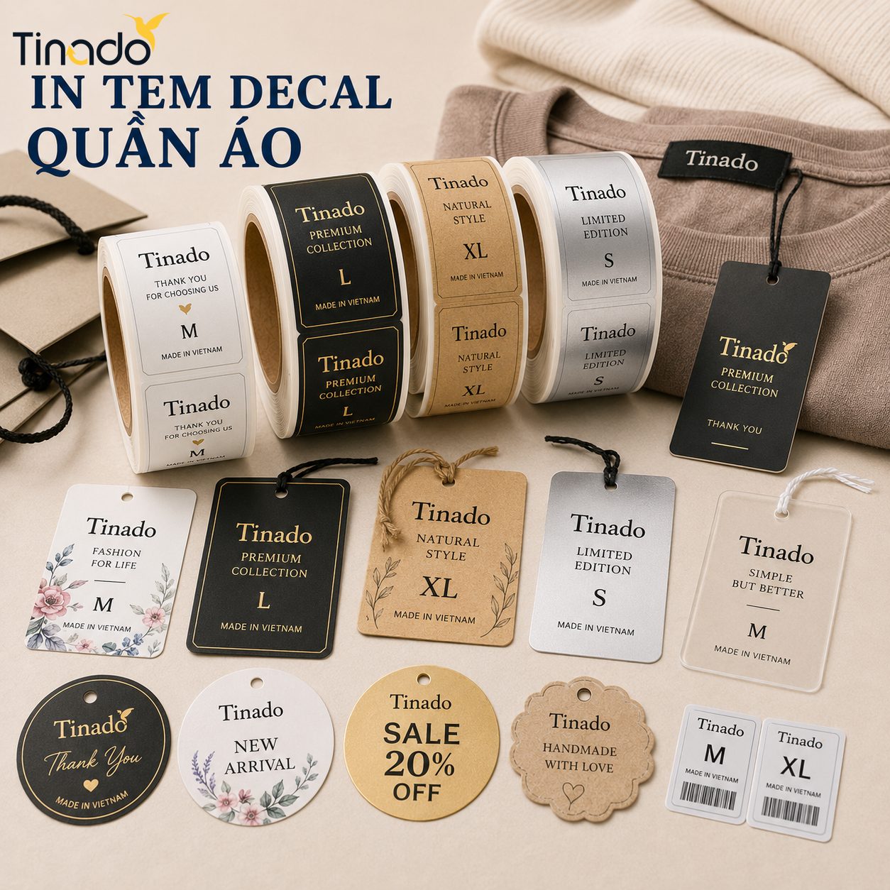 In Tem Decal Quần Áo