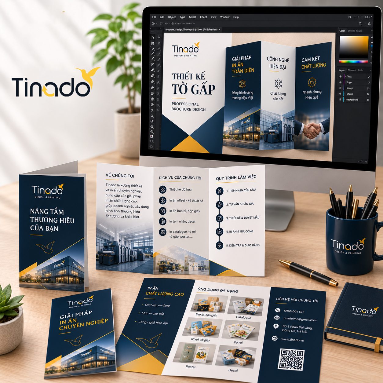 Thiết kế tờ gấp