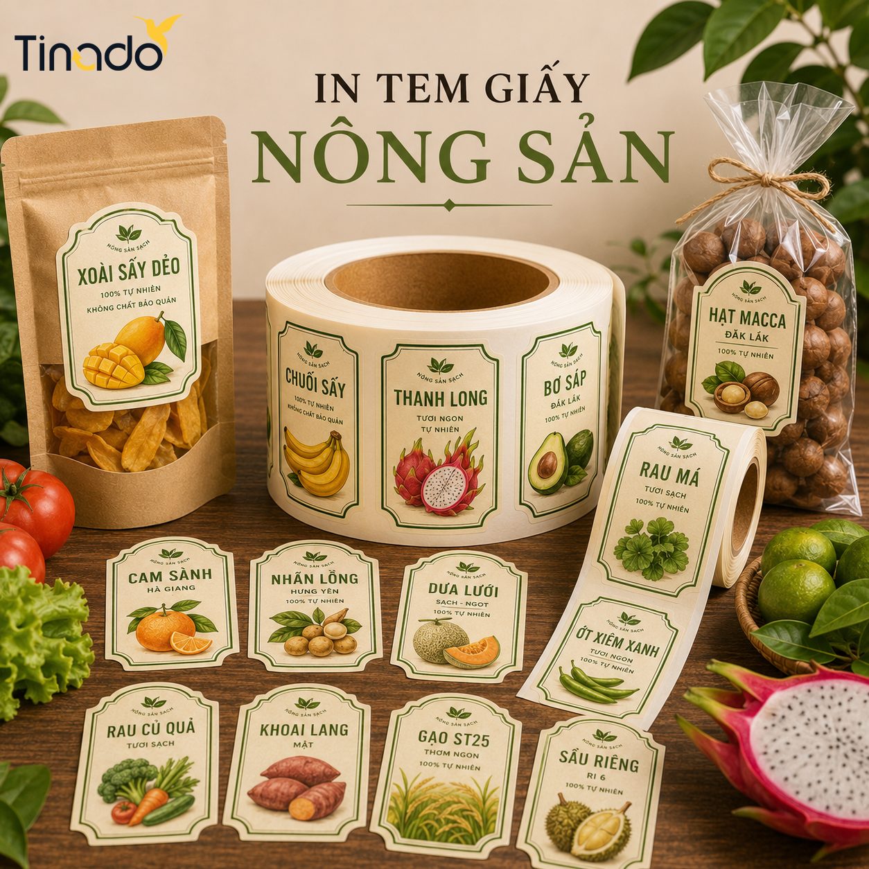 In Tem Giấy Nông Sản