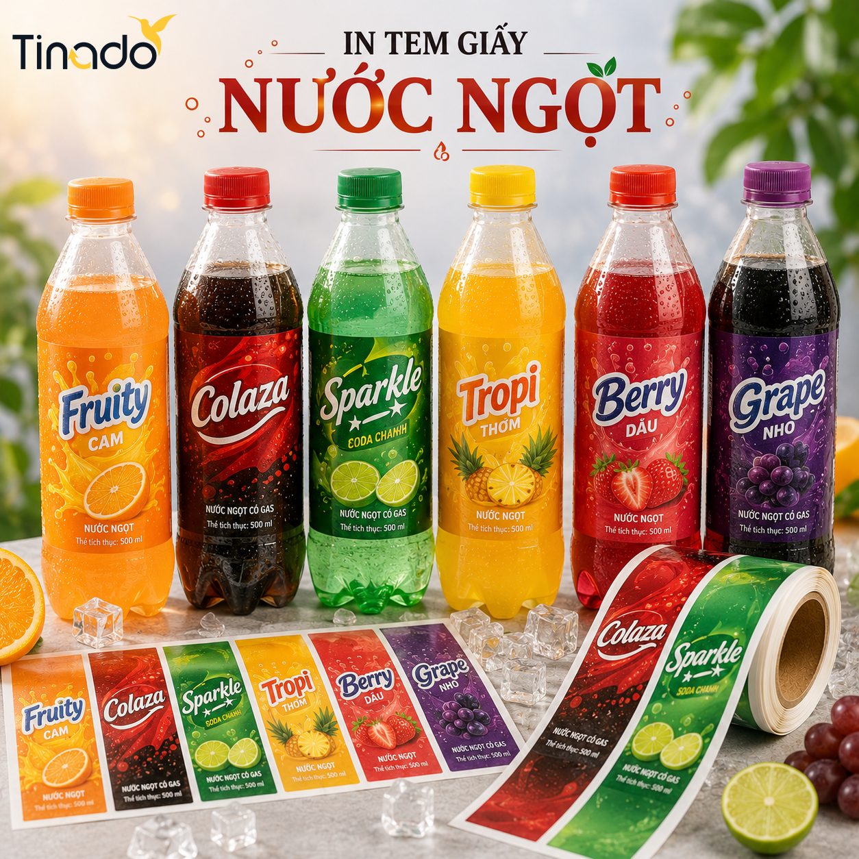 In Tem Giấy Nước Ngọt