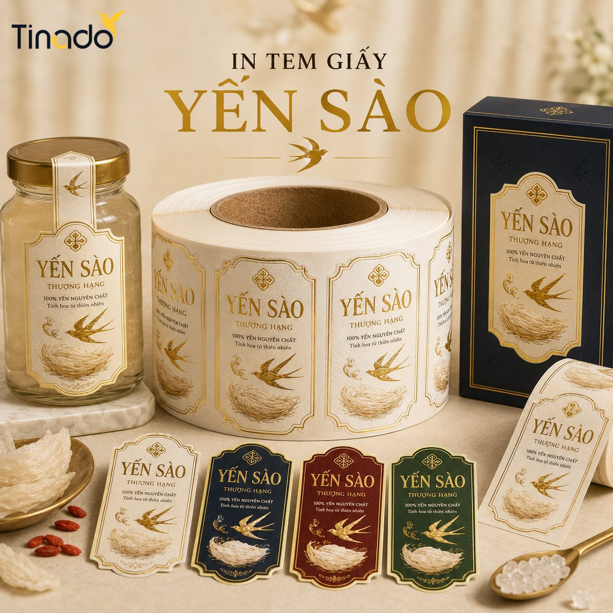 In Tem Giấy Yến Sào