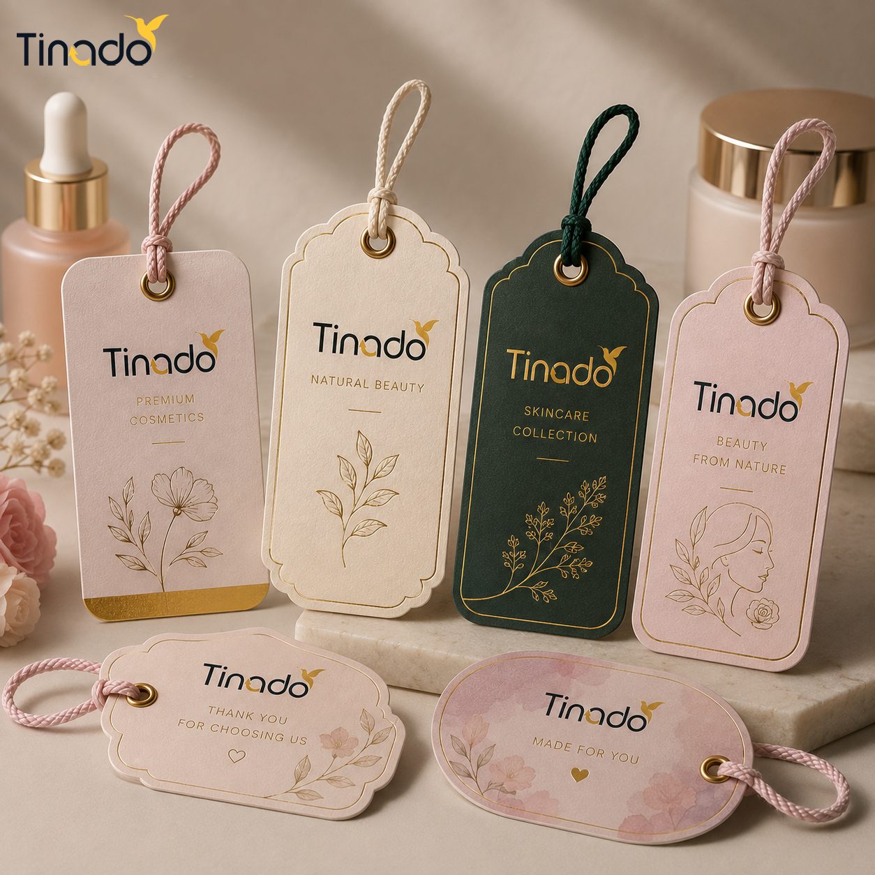 In Thẻ Giấy Treo Mỹ Phẩm