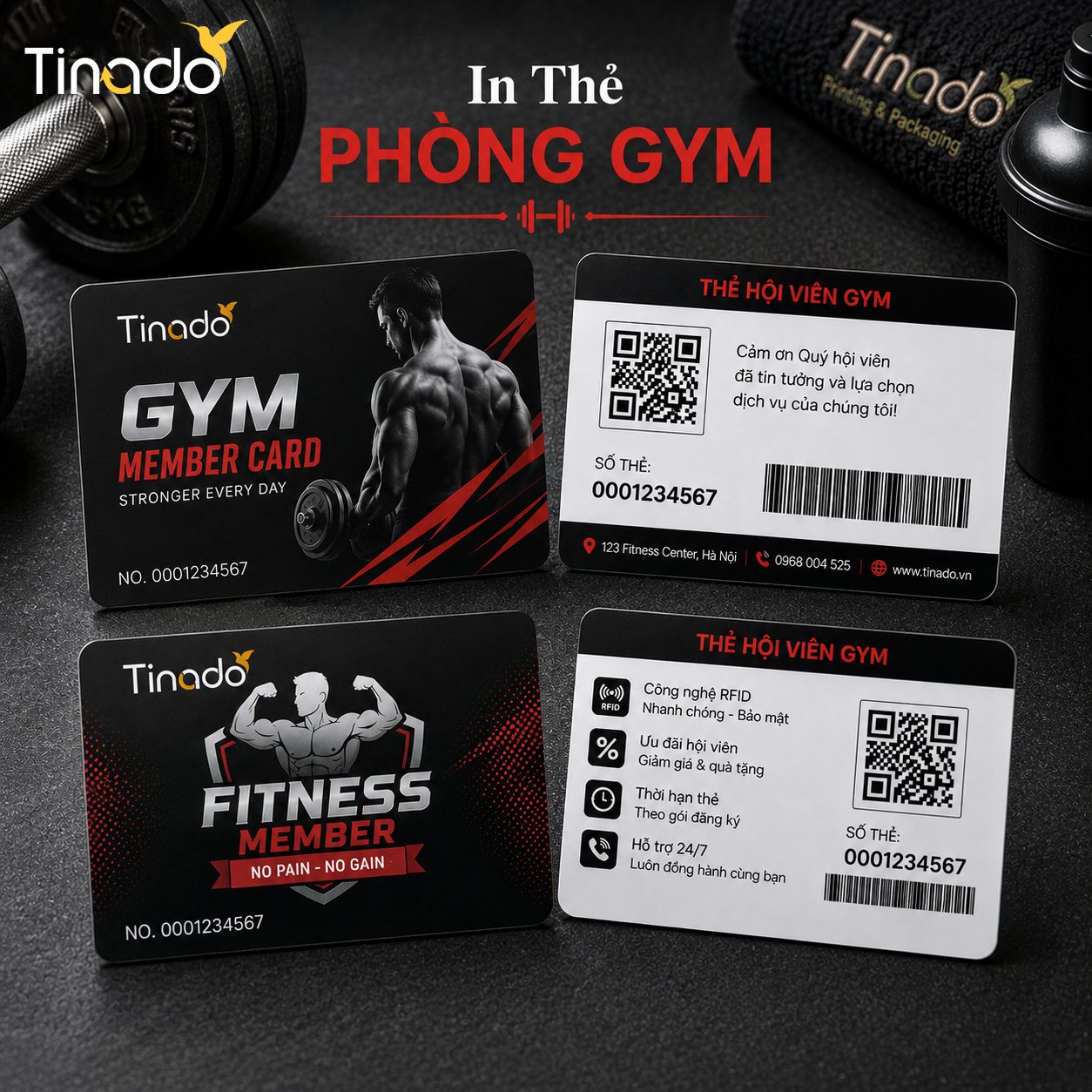 In Thẻ Phòng Gym